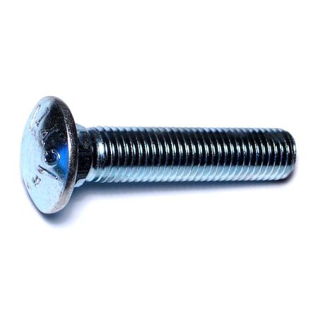 Midwest Fastener Carriage Bolt, Square Neck, 10 (Coarse), 3-1/2 in L, Steel, Zinc Plated, 20 PK 07532
